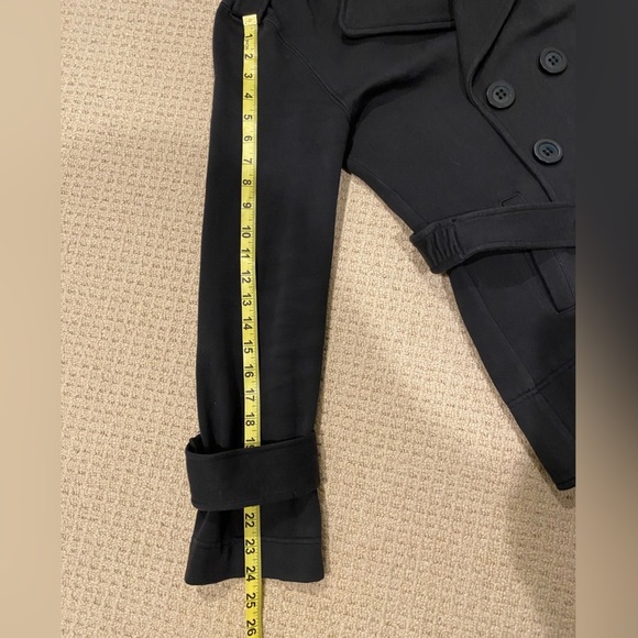 MOULE Spring Women's Black Belted Jacket 100% Cotton Jacket Size L - Picture 8 of 9